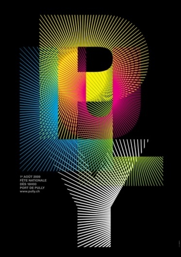 Typeverything.com Pully Fireworks poster by... - Typeverything #typography