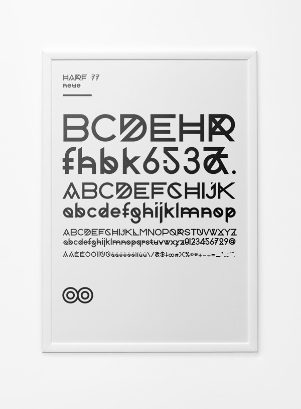 Harf 77 Neue on Behance #lov #utura #ypeface #poster #helvetica