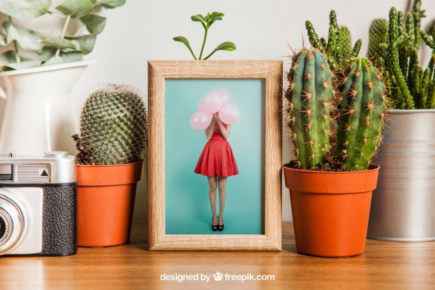 Frame mockup with cactus decoration Free Psd. See more inspiration related to Flower, Frame, Mockup, Floral, Wood, Template, Camera, Table, Floral frame, Mock up, Plant, Decoration, Creative, Flower frame, Interior, Cactus, Plants, Decorative, Wooden, Creativity, Pot, Up, Decor, Wood frame, Wooden table, Flower pot and Mock on Freepik.