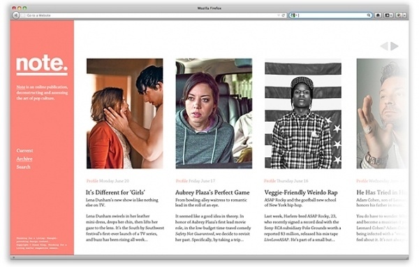 note. - Ryan Stannage #interactive #design #screen #logo #web #typography