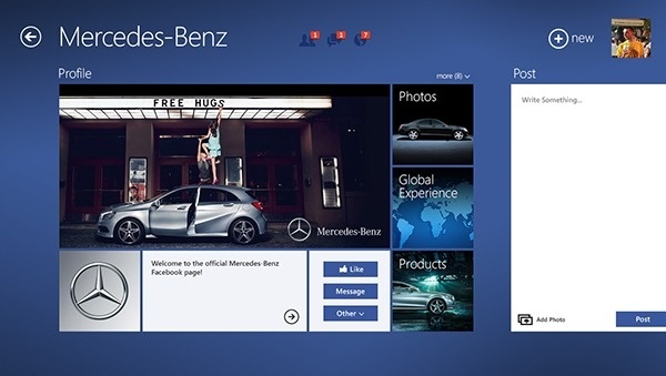 Facebook on Windows 8 on Behance #windows8