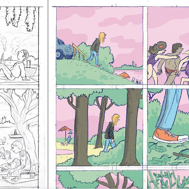 Color ruff for a project I am working on at the moment. #color #comic #graphicnovel #illustration #sketch #ruff #wip #atthelake