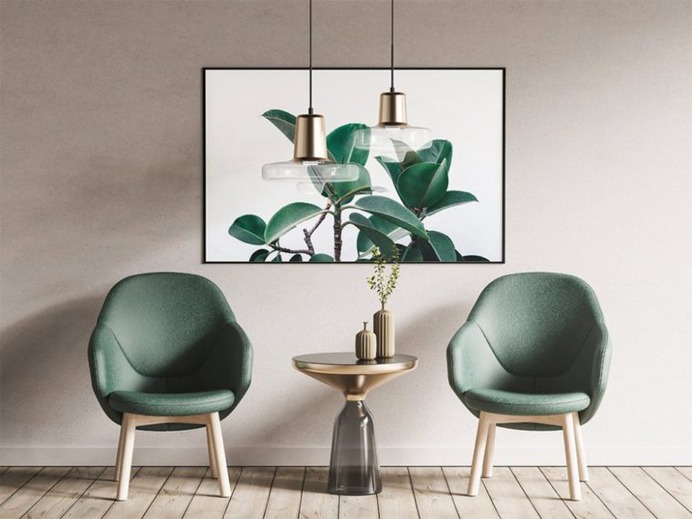 Armchairs and Poster Mockup, Smashmockup
