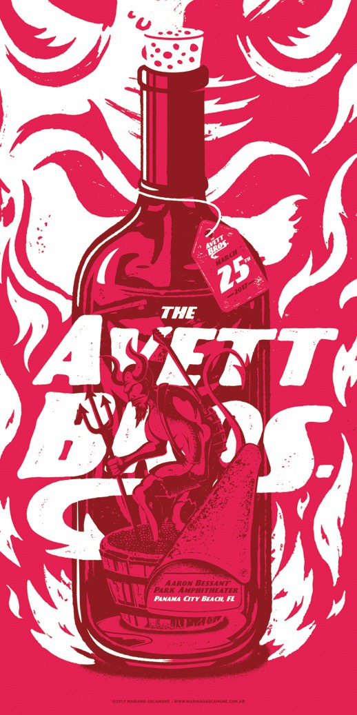 The Avett Brothers Poster – Panama City Beach, FL