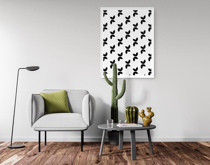 Scandinavian Small Wings Pattern Wall Art Poster
