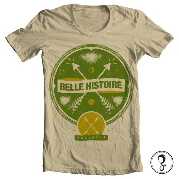 Shirt Designs on the Behance Network #histoire #invogue #shirt #arrow #records #belle #moon