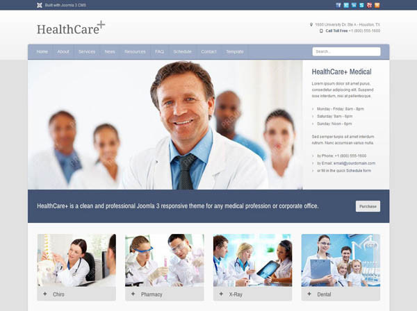 Medical and Health Joomla Template