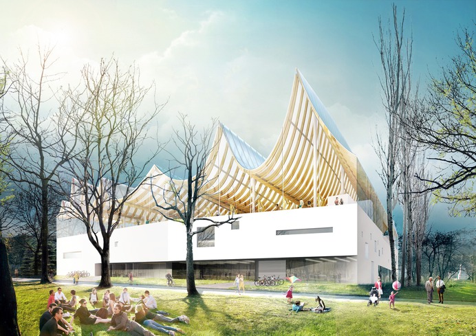 Competition Entry: Fundamental Envisions "House of Hungarian Music" for Budapest,© Fundamental
