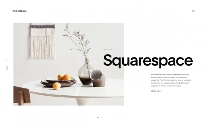 Andre Ribeiro - Mindsparkle Mag - Andre Ribeiro`s new website is a perfect example of modern clean and simple yet beautiful webdesign and ha