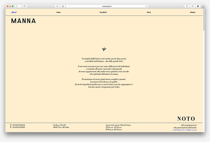 Manna by La Tigre #website #web design