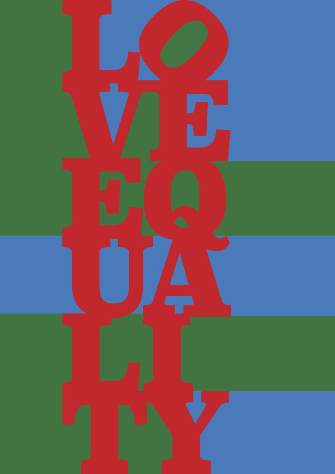 Love equality #typography