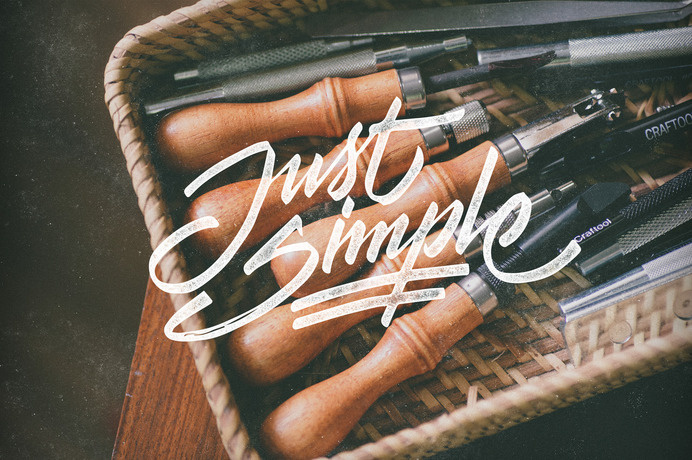 don't think too much justsimple #lettering #hand #typography