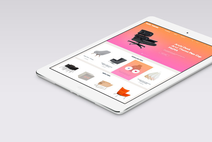Arvi FREE template by HEZY THEME #freebies #psd #free #behance #template