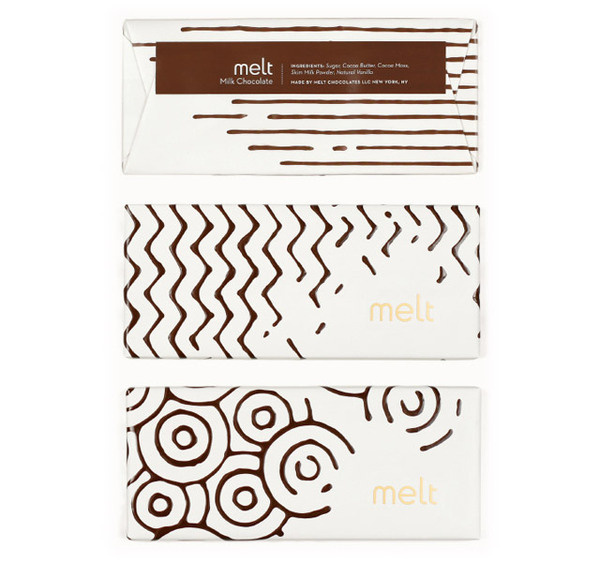 Melt chocolate packaging #melt #pattern #dairy #packaging #wrap #shapes #label #food #chocolate #wrapping #labelling #milk #taste #package