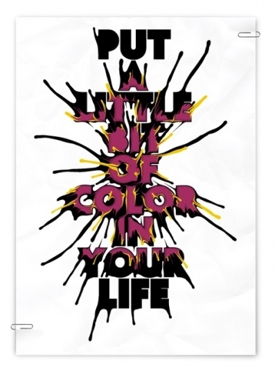 Recent Type Works on Typography Served #a #in #bregante #little #illustration #victor #your #put #colour #life #typography