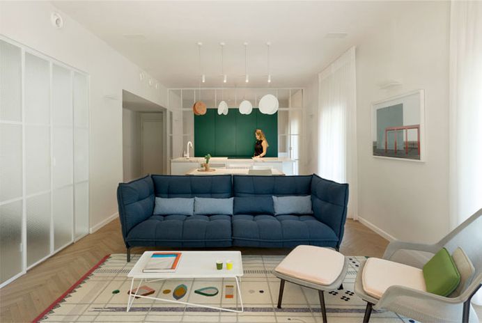 Renovating Tel Aviv Apartment Designers Keep Classic Details - InteriorZine