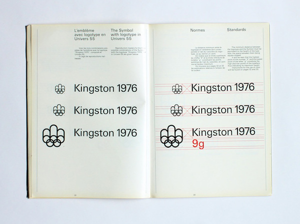 1976 Montreal Olympics Graphics Manual #1976 #guide #vintage #1970s #manual #graphics #olympics