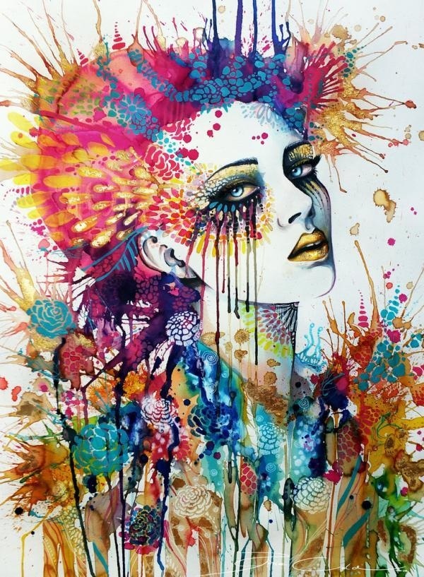 Colorful Portrait Paintings by Svenja Jödicke #paintings #jdicke #colorful #portrait #svenja