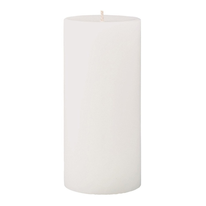 Crackle Pillar Fresh Cotton & Lavender Scented Candle, 15 x 7 cm