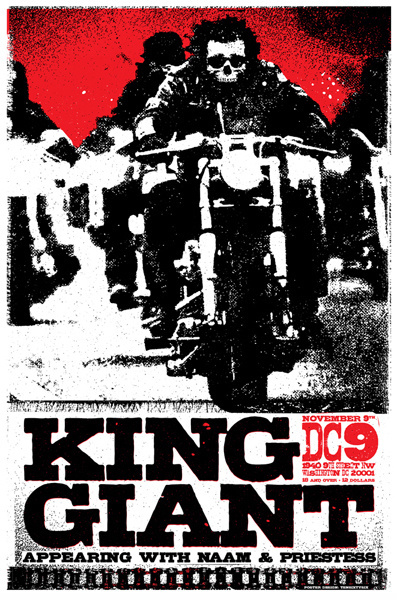 King Giant - Gig Poster