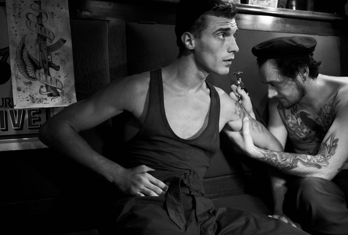 Clément Chabernaud, Vogue Hommes International, 2012 #white #black #photography #men #and