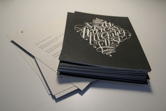 21st Invitation on the Behance Network #typography #hand drawn #invitation #decorative #21st