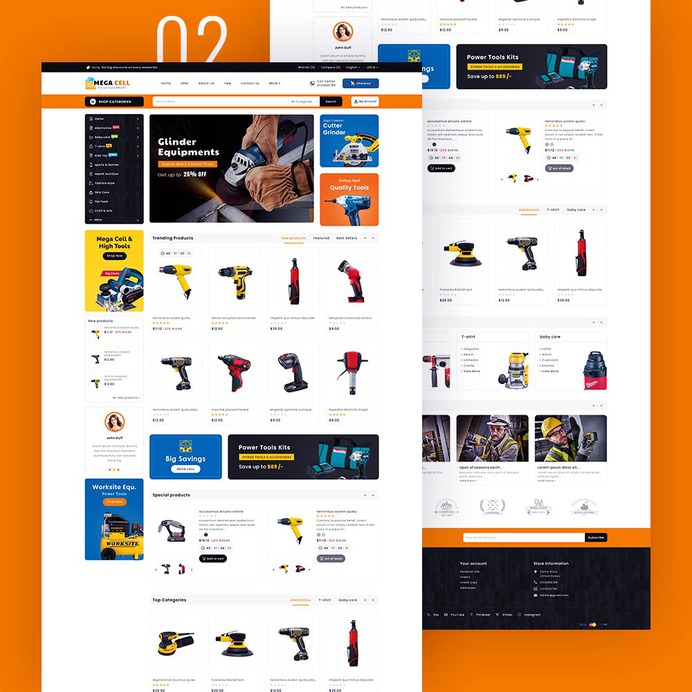 Mega Cell - Super Market Shop - Prestashop Responsive Theme | TemplateTrip