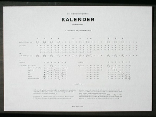 200 Year Calendar « Beast Pieces #calendar #200