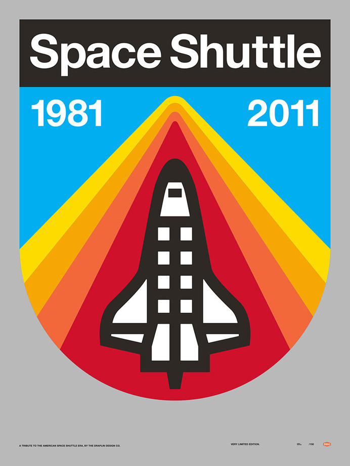 Draplin Space Shuttle #graphic #logo