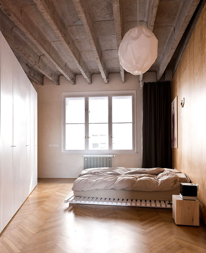Bratislava Loft Apartment by Studio GutGut bratislava loft like space bedroom #interior #bedroom #design