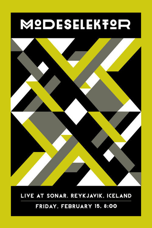 Posters / Modeselektor Concert Poster — Designspiration on imgfave #music #modeselktor #shapes #green