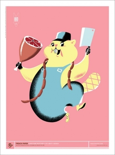 charles s. anderson design co. | French Butcher Posters #design #illustration #csa #french #promo #poster #paper
