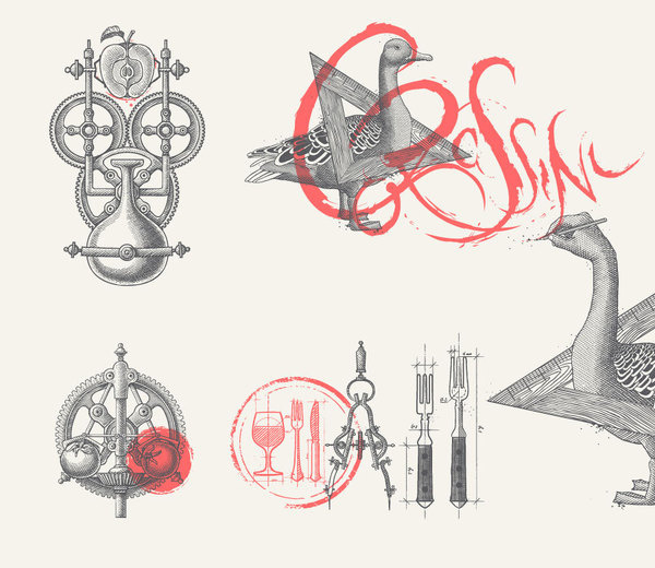 Corassini by umbra design #illustration #identity #branding