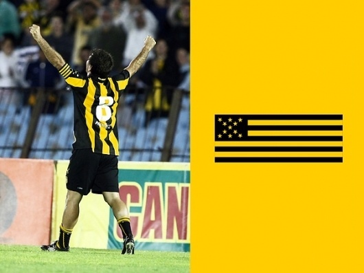 Branding Club Atlético Peñarol on the Behance Network #montevideo #uruguay #brazalete #bicco #tony #de #fabian #pacheco #capitan #pearol