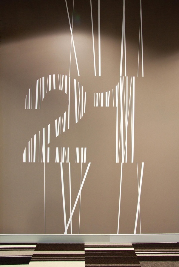 THERE design | Elevator Wall Graphics #graphics #design #elevator #wall