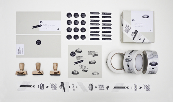 From Cologne with love on the Behance Network #brand #logo #stamps #bw
