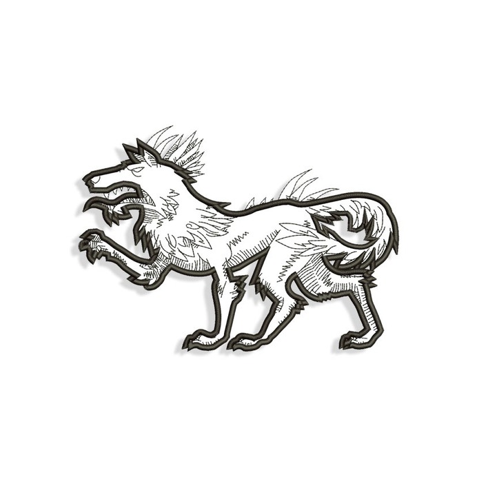 Hodag Wolf Embroidery design files for Machine embroidery