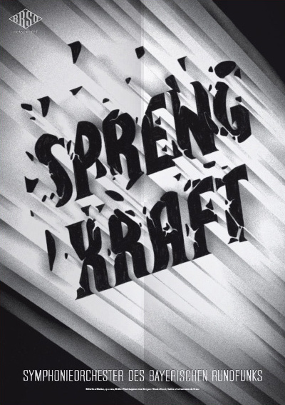 Typeverything.comPoster (3 of 13) from a campaign for the Bavarian Radio Symphony Orchestra by Mirko Borsche. #vintage #typography