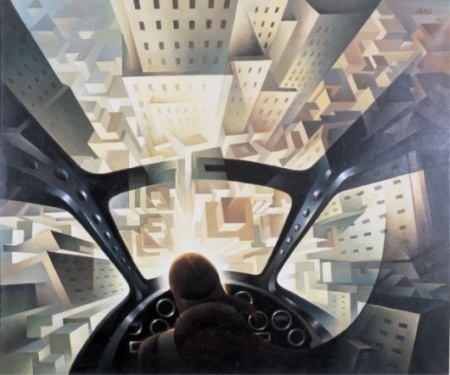 Tullio Crali Incuneandosi nell'abitato (1939)