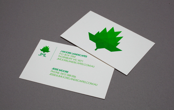 j moore Landscapes : #mark #business #leaf #card #plant #logo #letterhead #green