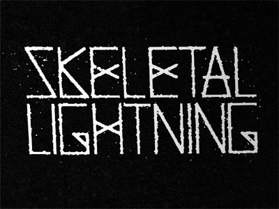 Dribble skeletallightning / mattscottbarnes.com #type #rough