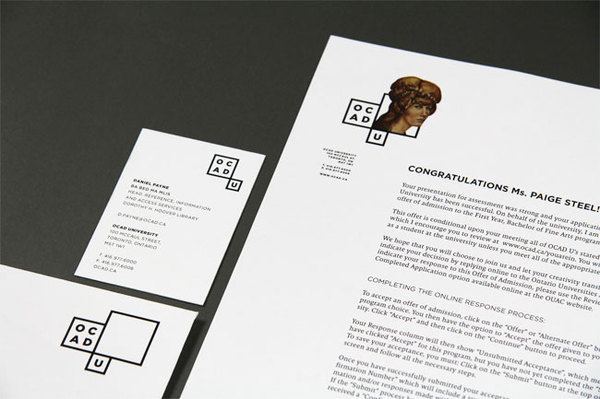 OCAD University identity design #id #identity