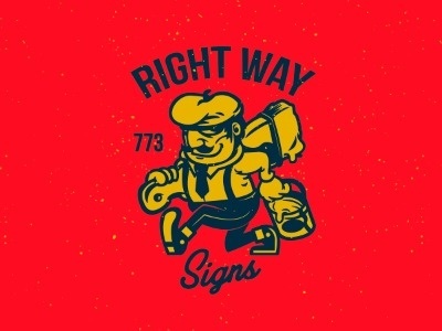 Sign Painter Original: http://ift.tt/1iwMakv #sign #design #painter #illustration #character