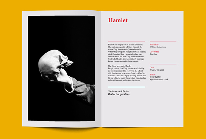 Wigan Little Theatre by Alphabet #print #graphic design #magazine