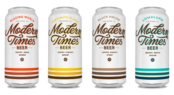 Modern Times Beer Packaging by Simon Walker & Christian Helms #packaging #logo #lettering #beer