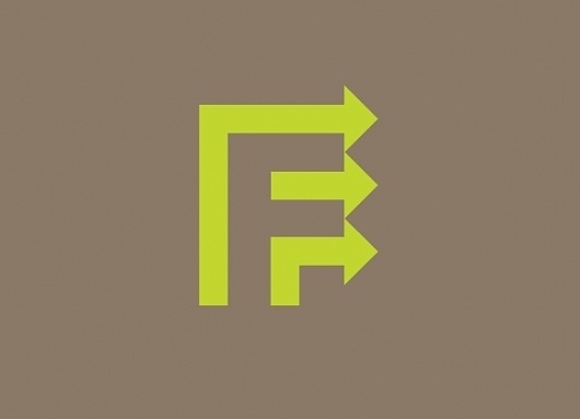 DA_FLOW_F.jpg 580×420 pixels #designersanonymous #flow #initial #letter #arrows #logo