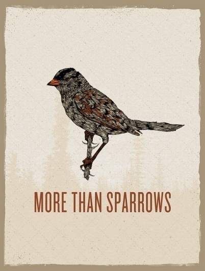 More Than Sparrows Poster | Flickr - Photo Sharing! #birds #posters #typography