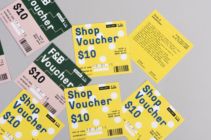 Logo, print and packaging by Foreign Policy for Singapore-based Gallery & Co.