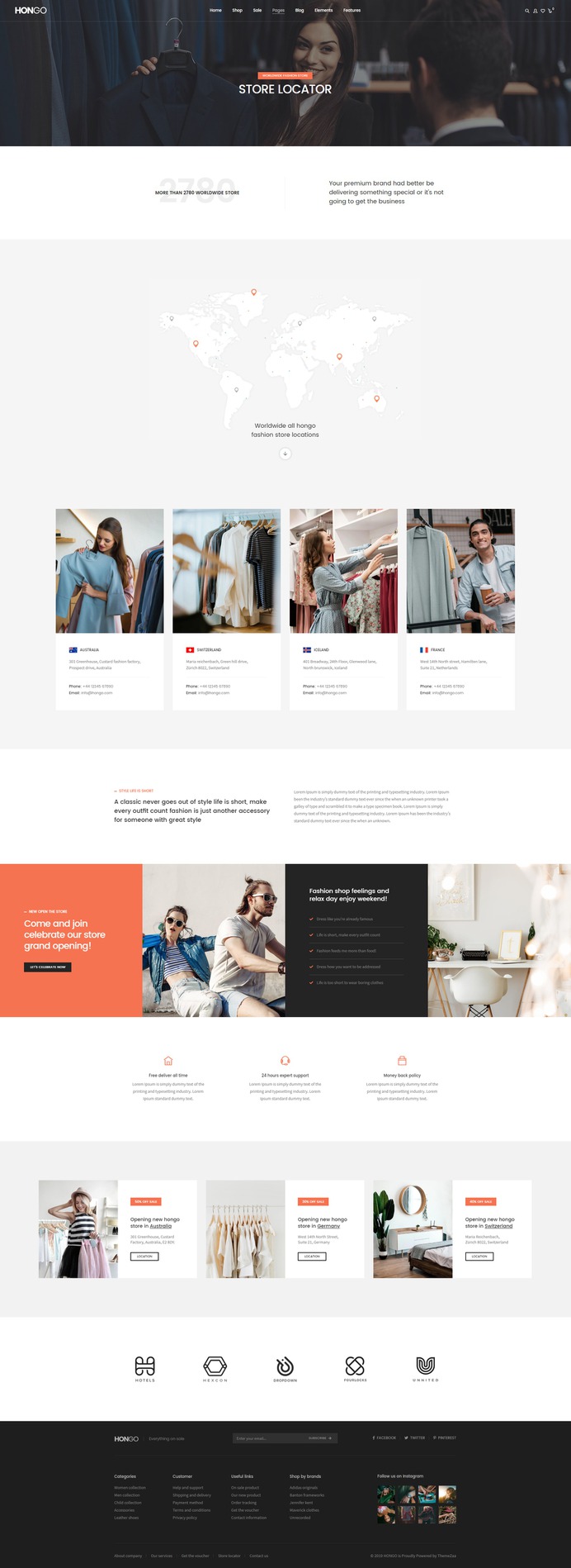 #Hongo #WooCommerce #WordPress Theme for #Store Locator Page by #ThemeZaa