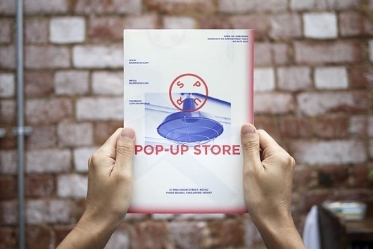 Spur Pop-Up on the Behance Network #red #acre #blue #overlay #spur #brochure
